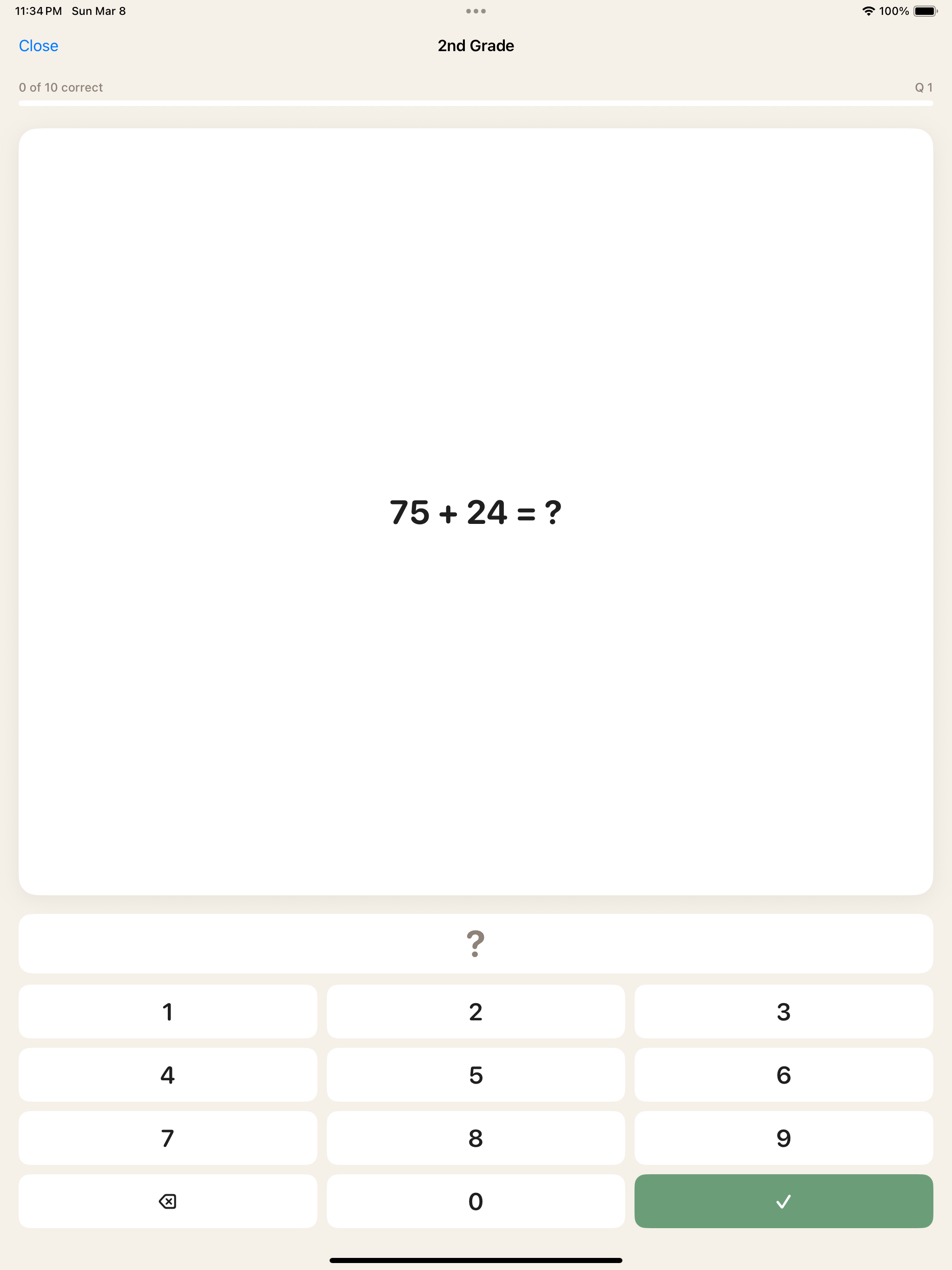 Math Practice — iPad